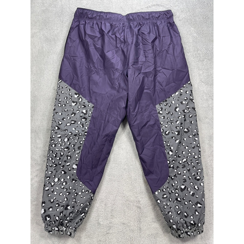 Nike Track Pants Women XL Purple Sportswear Leopard Print DD5894-573 Joggers - Picture 8 of 15